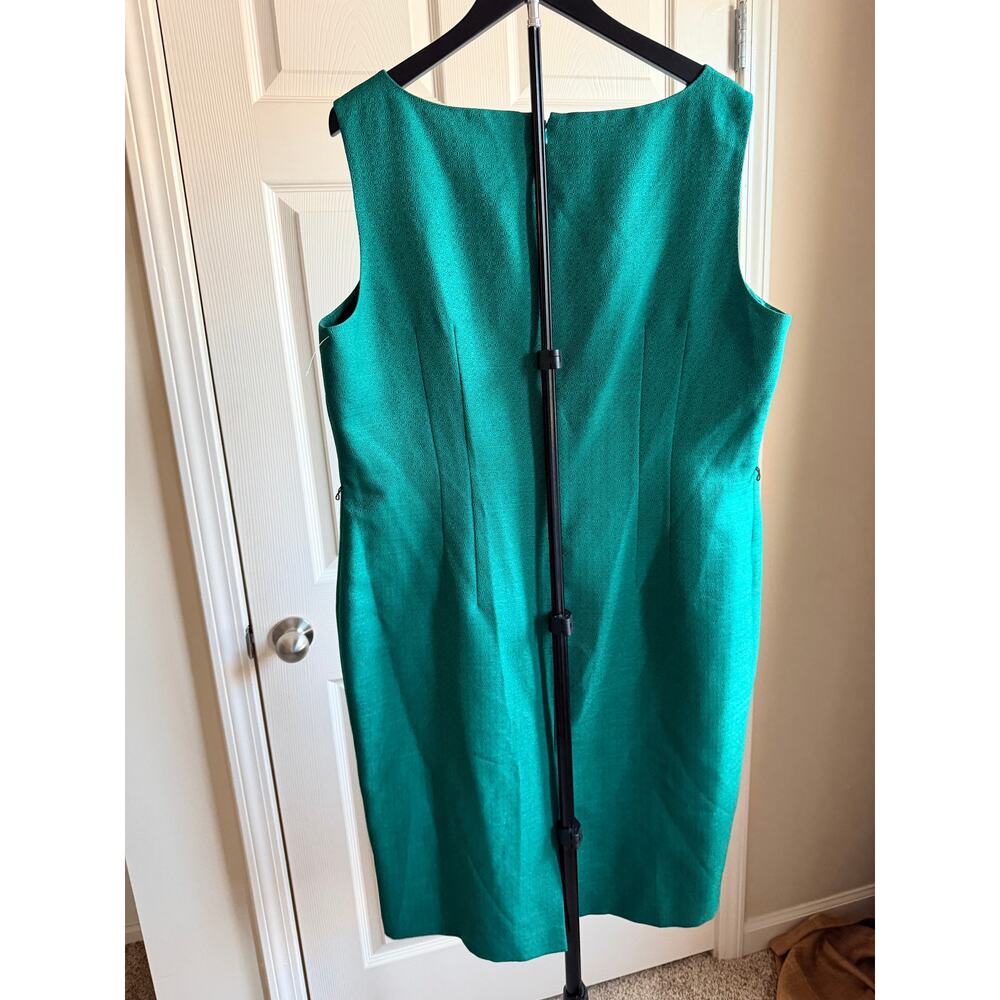 Evan Picone green sleeveless dress euc 18 - Picture 2 of 8
